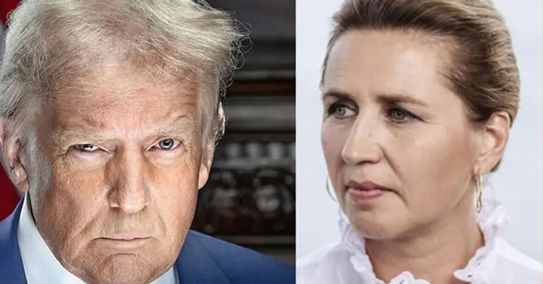 ডোনাল্ড ট্রাম্প ও মেটে ফ্রেডরিকসেন